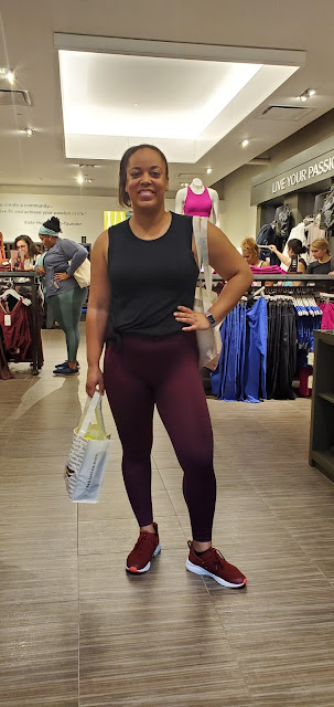 Posing After a Workout Event in the Fabletics Store in The Mall in Columbia