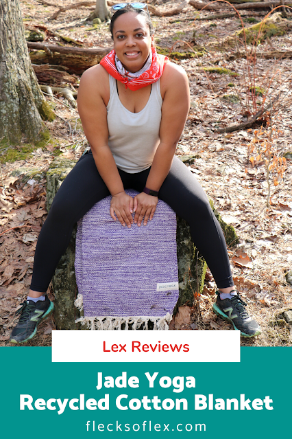 Jade Yoga Recycled Cotton Yoga Blanket Review - Flecks of Lex