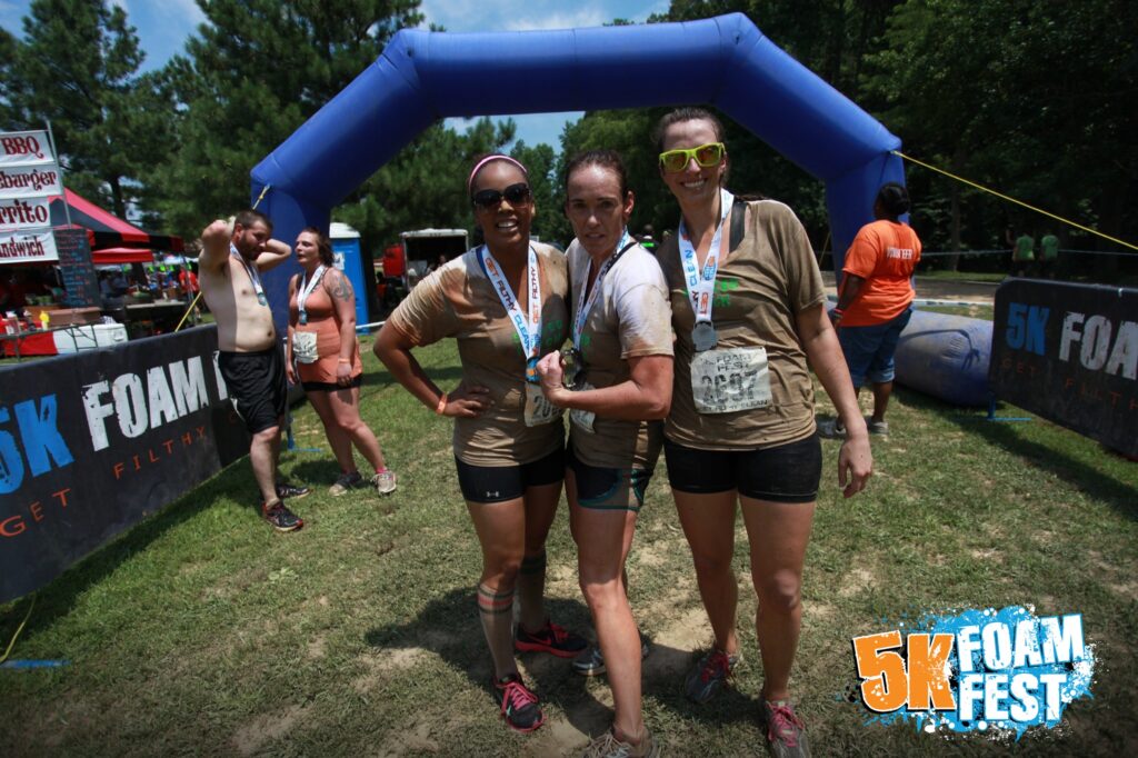 mud run finish line photo