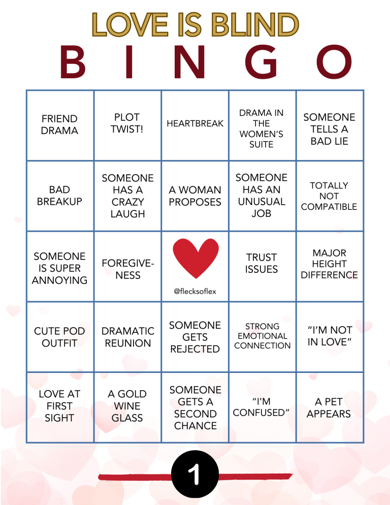 Love is Blind Bingo: A Fun Way to Watch the Netflix Hit